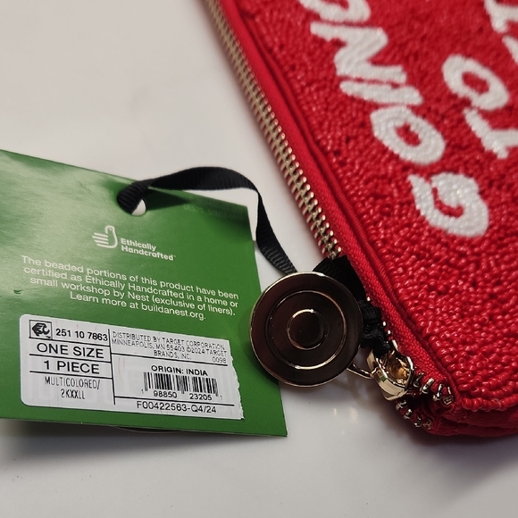 Kate Spade x Target Collab Red Beaded Pouch